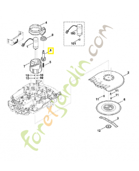 Pignon 6309-763-6100. Pièce de rechange Sithl / Vicking
