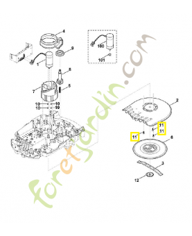 Vis taraud p6x20 9104-003-4430. Pièce de rechange Sithl / Vicking
