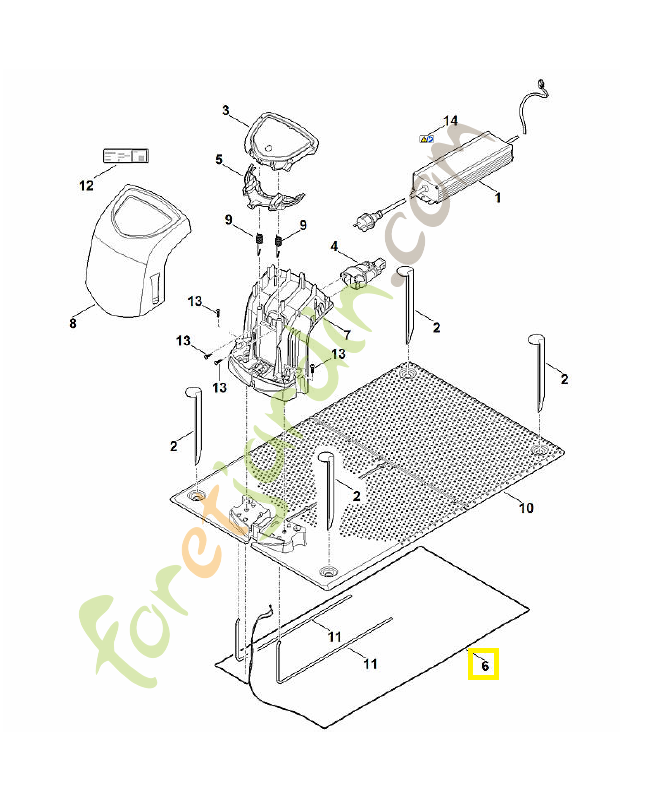 Câble 6309-440-0345. Pièce détachée Stihl / Vicking