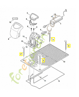 Piquet de fixation 6309-405-8710. Pièce détachée Stihl / Vicking