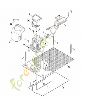 Recouvrement 6309-432-3801. Pièce détachée Stihl / Vicking