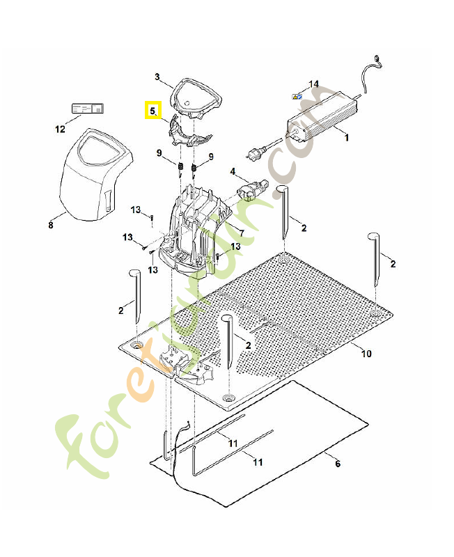 Recouvrement 6309-432-3801. Pièce détachée Stihl / Vicking