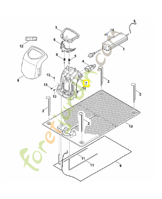 Corps 6309-701-1041. Pièce détachée Stihl / Vicking