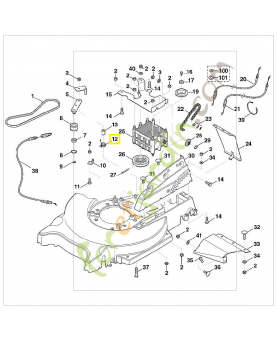 Ressort de torsion 6395-704-3901. Pièce de rechange Sithl / Vicking