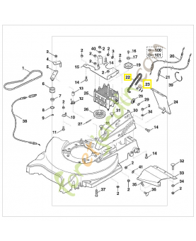 Chaine transmission 6395-780-0600. Pièce de rechange Sithl / Vicking