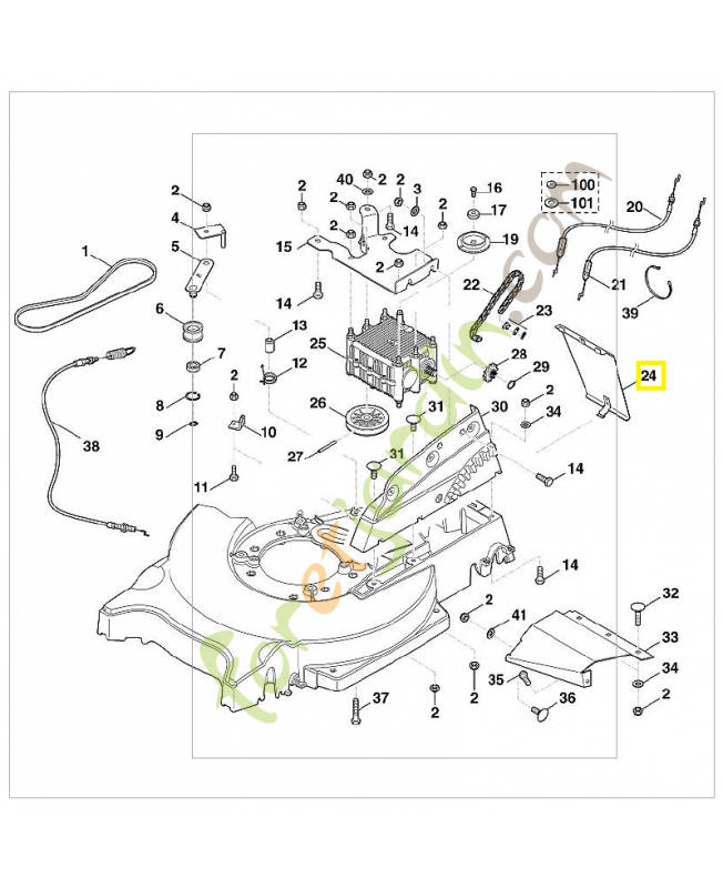 Couvercle 6395-700-8905. Pièce de rechange Sithl / Vicking
