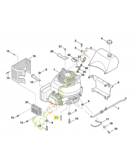 Clavette b1/4-sqx1,5 9471-435-8009. Pièce de rechange Sithl / Vicking