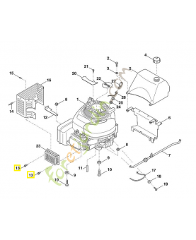 Vis m6x16 9039-488-0994. Pièce de rechange Sithl / Vicking