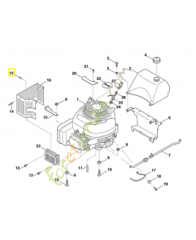 Vis taraud m5x12 9039-488-0974. Pièce de rechange Sithl / Vicking