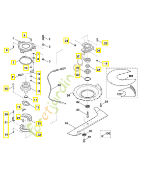 Kit réparation embrayage 6395-007-1010. Pièce de rechange Sithl / Vicking