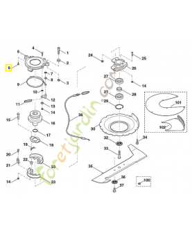 Vis dg 50 x 16 9075-478-4117. Pièce de rechange Sithl / Vicking