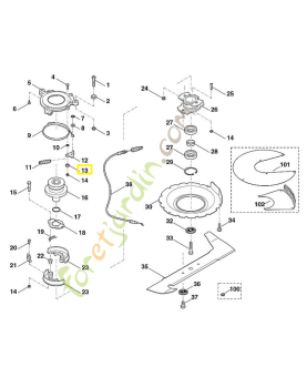 Douille 6107-162-8200. Pièce de rechange Sithl / Vicking
