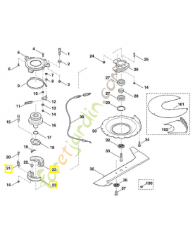 Jeu de mâchoire 6395-007-1005. Pièce de rechange Sithl / Vicking