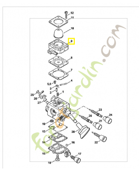 Bride 4241-120-2200. Pièce de rechange Sithl / Vicking