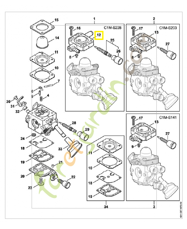Bride 4241-120-2202. Pièce de rechange Sithl / Vicking