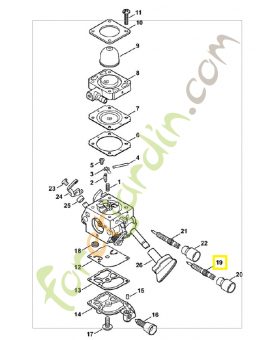 Vis richesse L de richesse ralenti 4241-120-6802. Pièce de rechange Sithl / Vicking