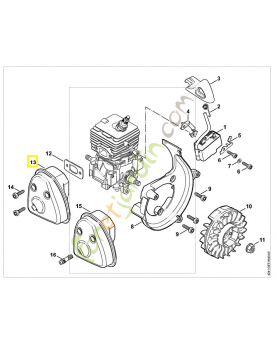 Silencieux bg 66 4241-140-0604. Pièce de rechange Sithl / Vicking