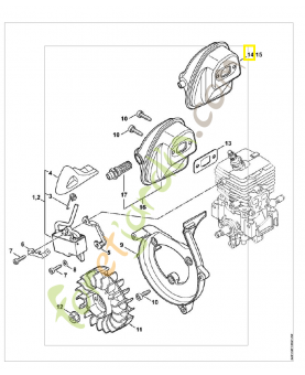 Silencieux sr 200 4241-140-0610. Pièce de rechange Sithl / Vicking