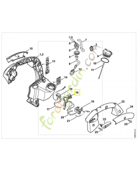 Manette des gaz 4241-182-1001. Pièce de rechange Sithl / Vicking