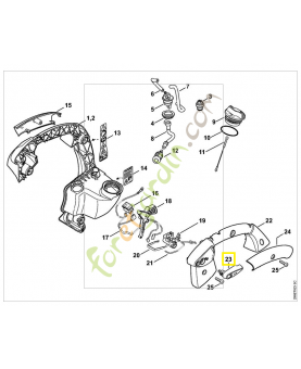 Levier de réglage 4241-182-2900. Pièce de rechange Sithl / Vicking