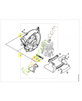 Carter de turbine 4241-700-4100. Pièce de rechange Sithl / Vicking