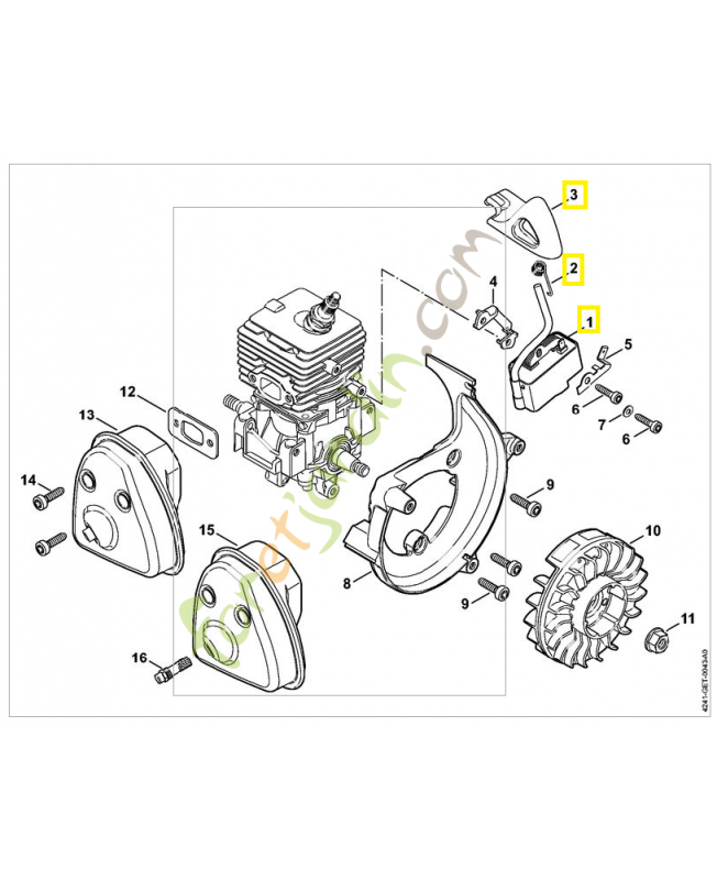 Module d'allumage 4241-400-1319. Pièce détachée Stihl / Vicking
