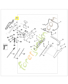 Demi carter 6375-182-1300. Pièce de rechange Sithl / Vicking