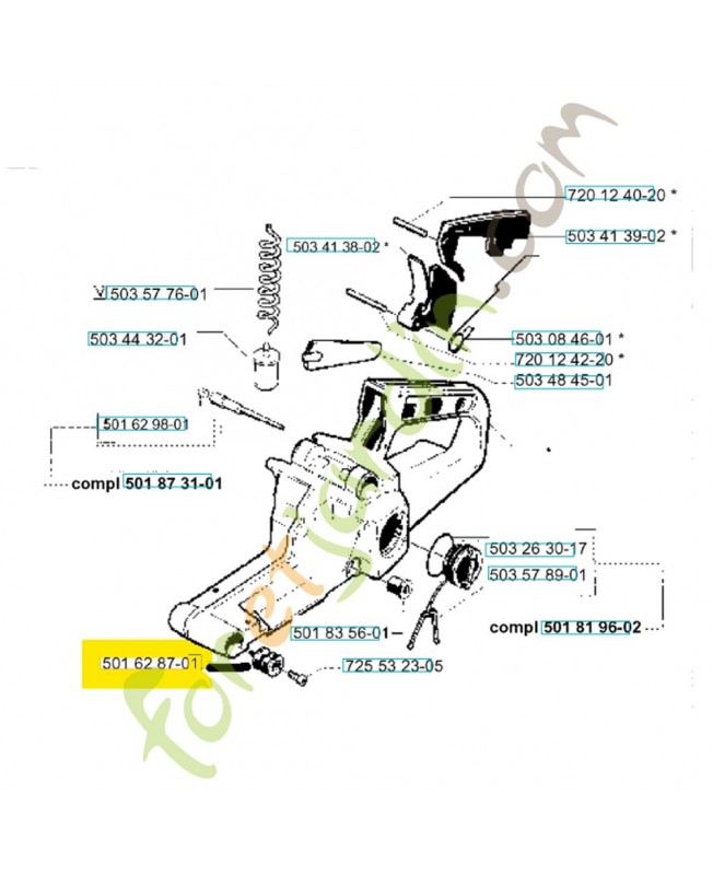 Amortisseur 501628701 husqvarna