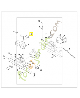 Plaquette 0000-967-1001. Pièce détachée Stihl / Vicking