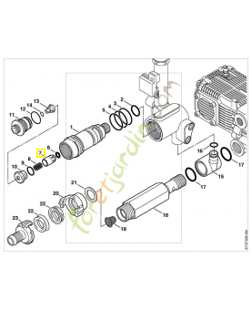 Piston 4736-511-0300. Pièce détachée Stihl / Vicking