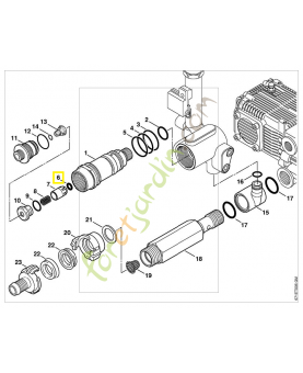 Joint torique 6x3 9645-945-7463. Pièce de rechange Sithl / Vicking