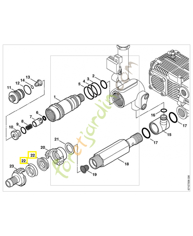 Joint 4716-709-0420. Pièce détachée Stihl / Vicking