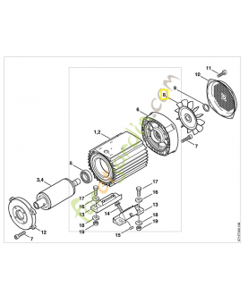 Ventilateur 4747-607-3000. Pièce détachée Stihl / Vicking
