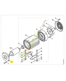 Couvercle 4747-602-1101. Pièce détachée Stihl / Vicking