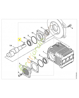 Clavette 8 x 7 x 25 9470-435-3890. Pièce de rechange Sithl / Vicking