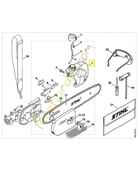 Réservoir huile 4138-350-4400. Pièce de rechange Sithl / Vicking