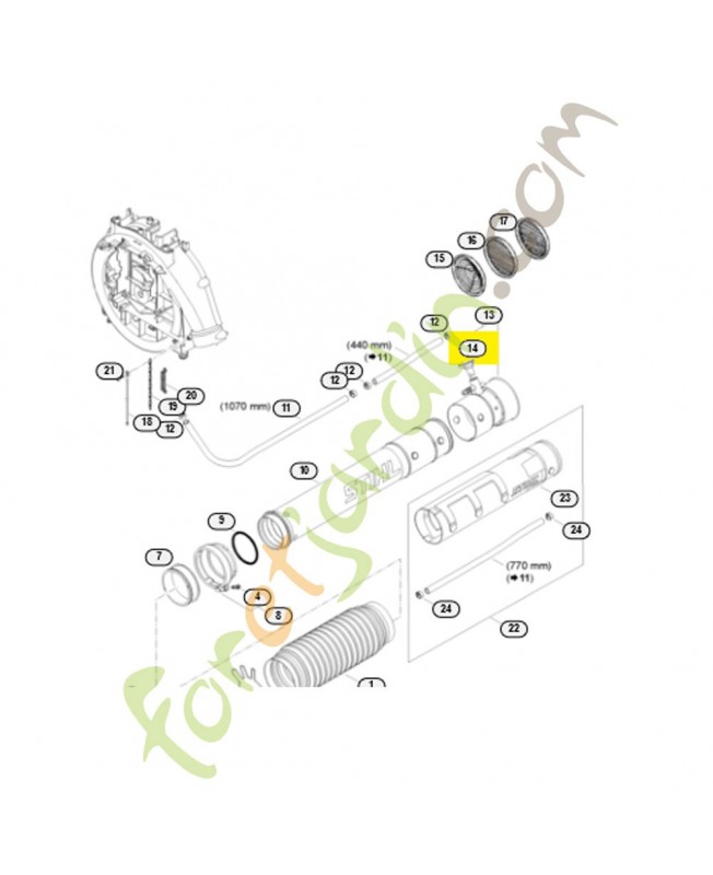 Buse plate coudee 4241-708-6302 Buse plate coudee 4241-708-6302