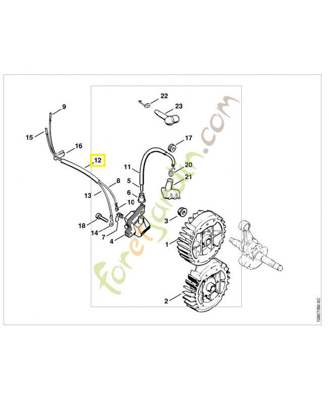 Gaine isolante 120 mm Gaine isolante 120 mm. Pièce de rechange Sithl / Vicking
