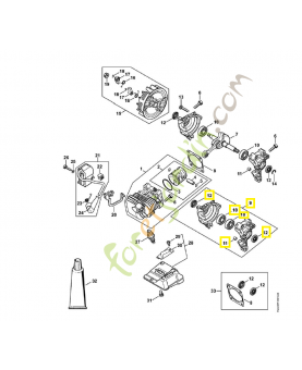 Carter de vilebrequin 1146-020-2100. Pièce détachée Stihl / Vicking