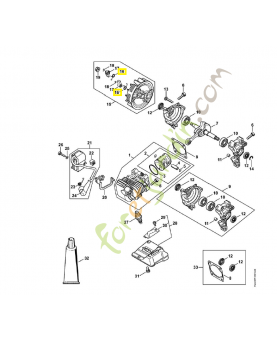 Ressort coudé 0000-998-1100 Stihl. Pièce de rechange stihl