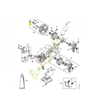 Écrou a embase m6 9220-260-0901. Pièce détachée Stihl / Vicking