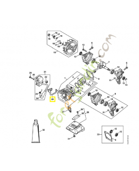 Piece isolante 1146-405-8000 stihl