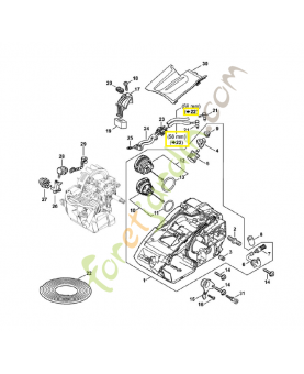 Tuyau 2,2 x 5,4 x 1m 0000-937-5006. Pièce détachée Stihl / Vicking