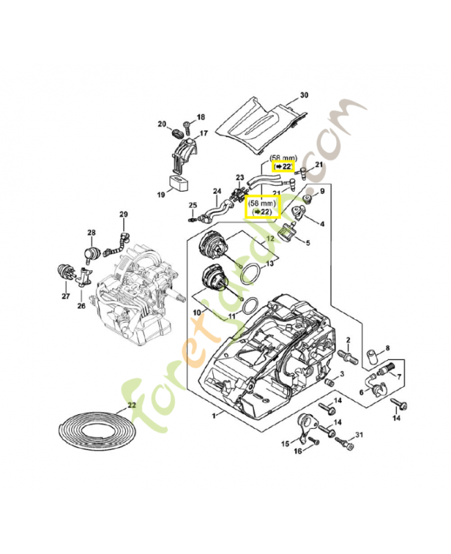 Tuyau 2,2 x 5,4 x 1m 0000-937-5006. Pièce détachée Stihl / Vicking Tuyau 2,2 x 5,4 x 1m 0000-937-5006. Pièce détachée Stihl / Vicking
