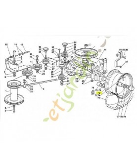 Jante 6125-760-3911 adaptable stihl 