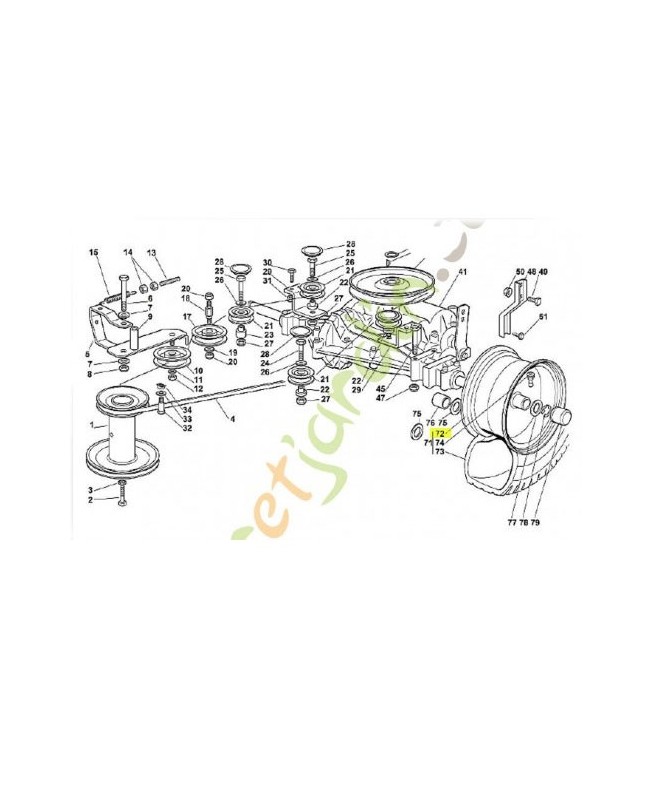 Jante 6125-760-3911 adaptable stihl 