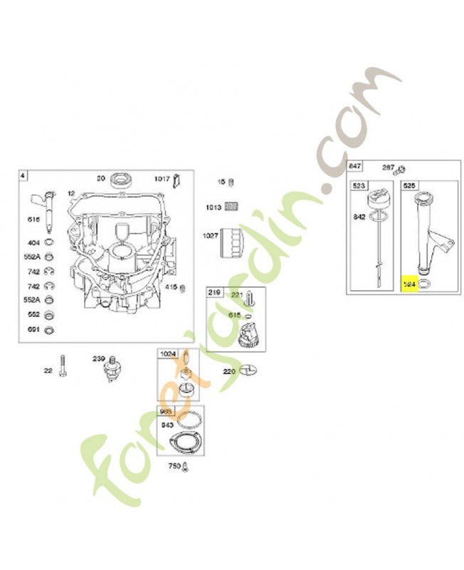 691032 Joint torique Briggs & Stratton 0003-000-0667 691032 Joint torique Briggs & Stratton 0003-000-0667