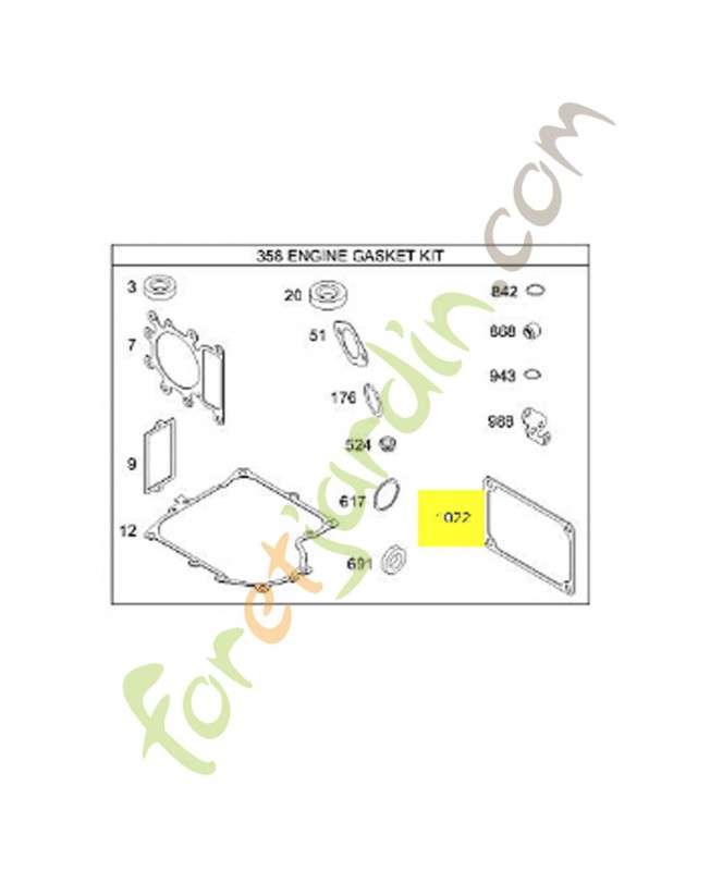 272475s Joint cache culbuteur Briggs & Stratton