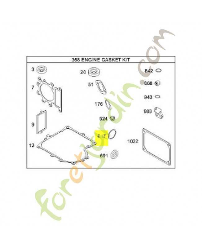 692138 Joint torique Briggs & Stratton