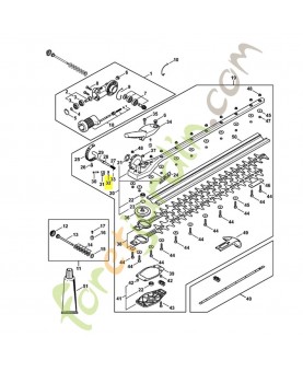 Ressort coudé 4243-182-4501. Pièce détachée Stihl / Vicking